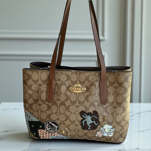 Coach Handbags - Coach F48722 Keith Haring Avenue Khaki Tote